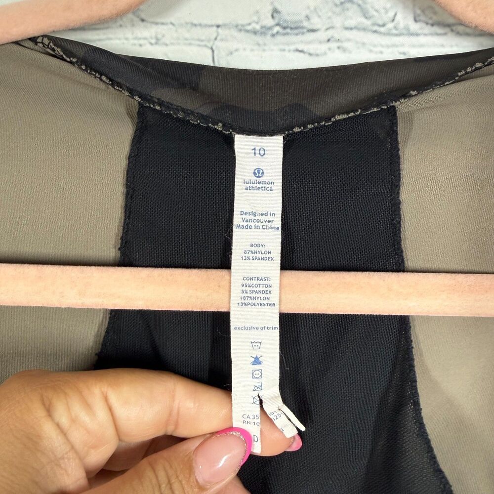 Lululemon Define Jacket Luon Heathered Women Size 10 Incognito Camo Mid Length - Picture 11 of 11